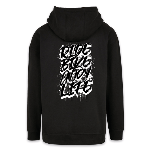Ride Bike Enjoy Life Graffiti - Oversize Hoodie