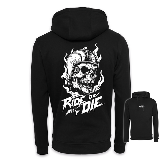 Ride Or Die - Schwarz/Weiß Regular Hoodie