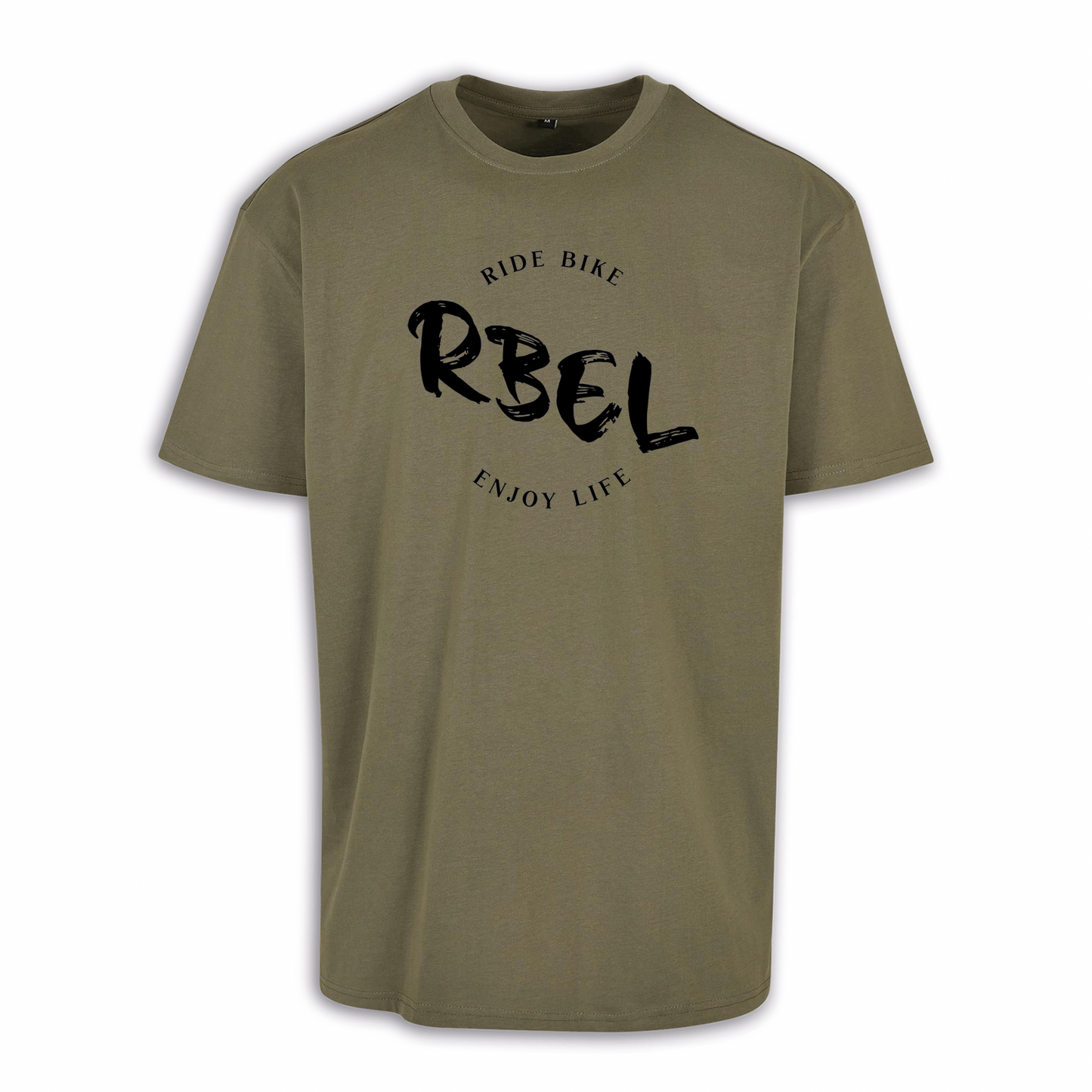 RBEL Logo - Olive/Schwarz Oversize Shirt