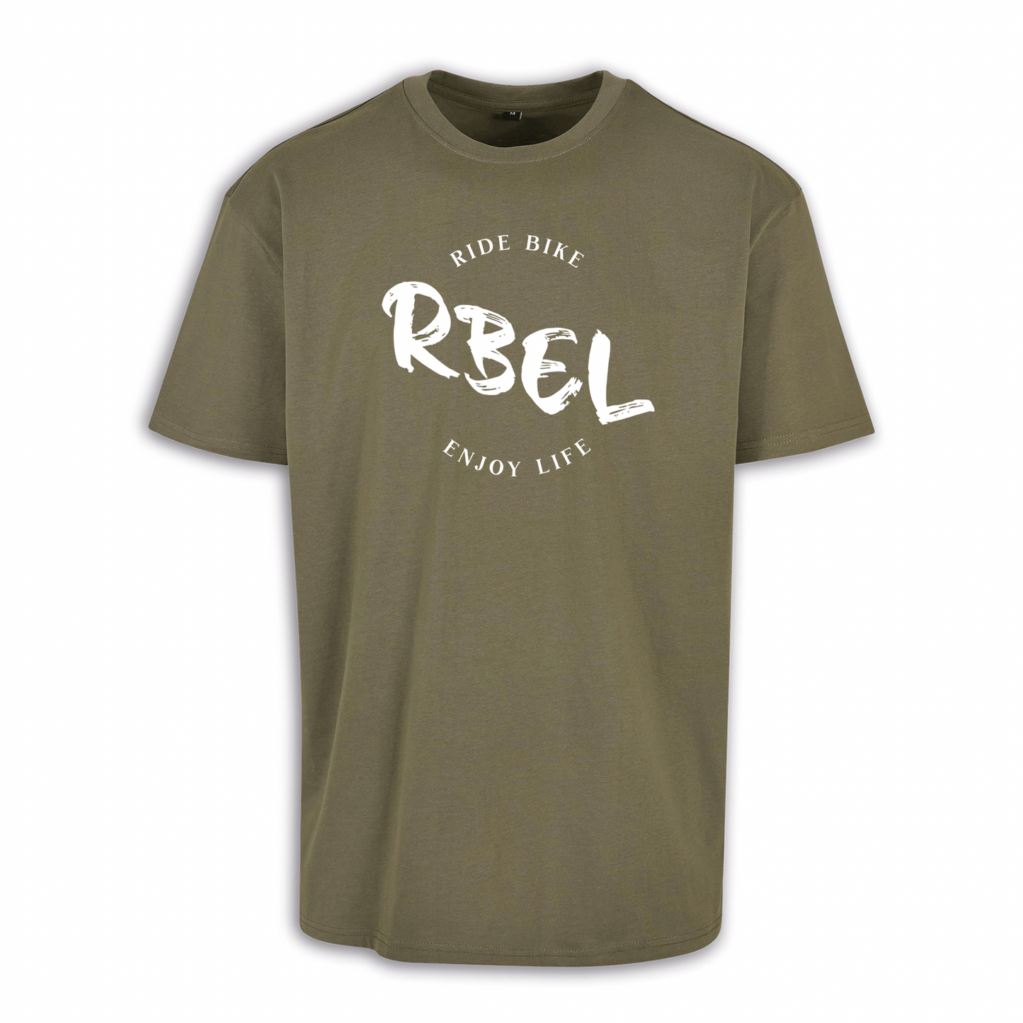 RBEL Logo - Olive/Weiß Oversize Shirt
