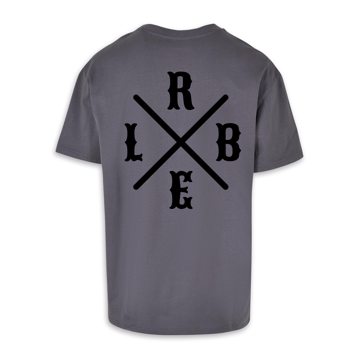 RBEL Kreuz - Dunkelgrau/Schwarz Oversize Shirt