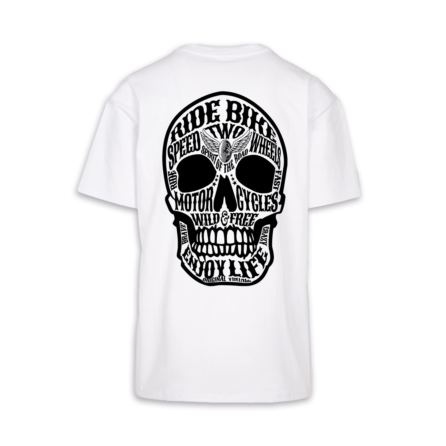 Wild & Free - Weiß Oversize Shirt