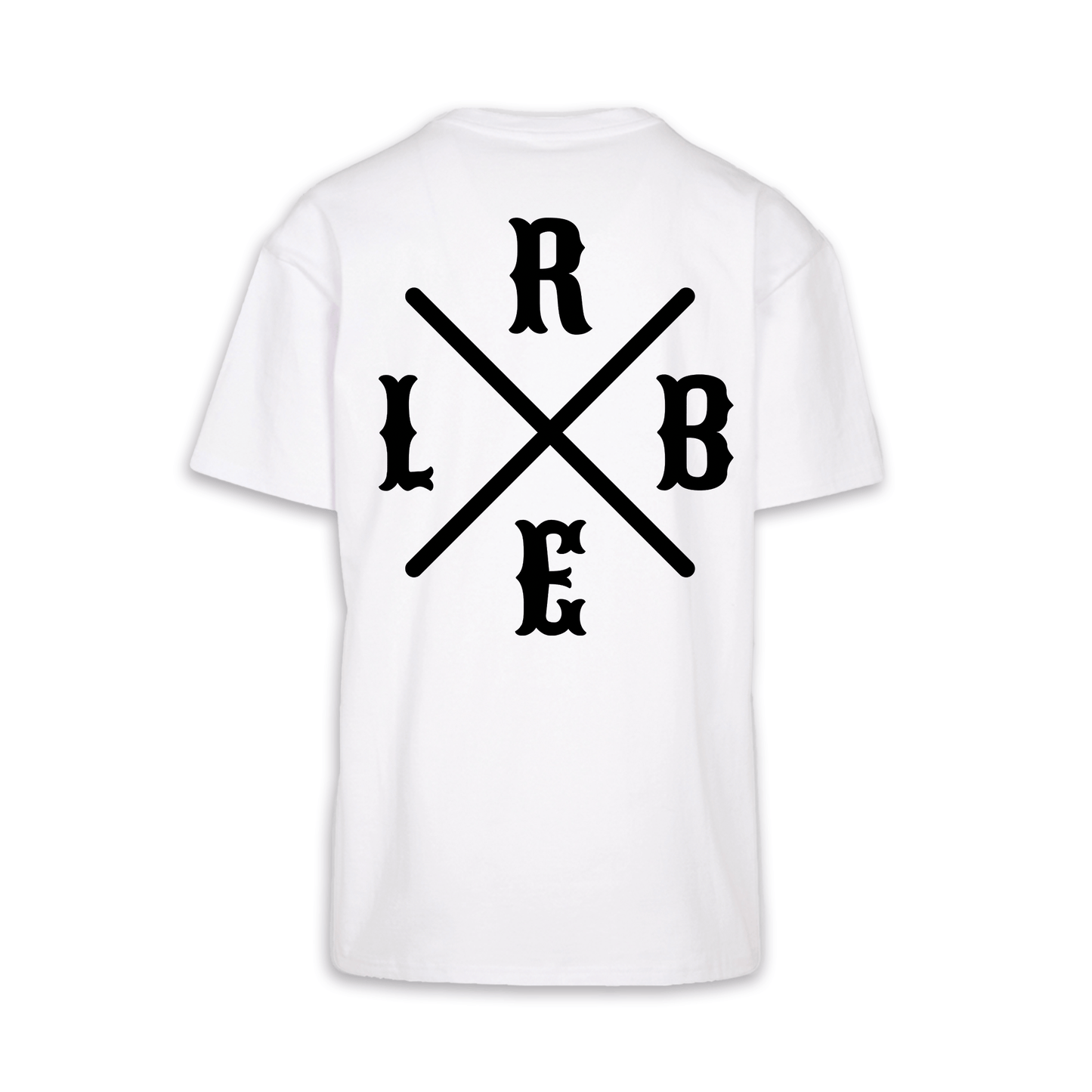 RBEL Kreuz - Weiß Oversize Shirt