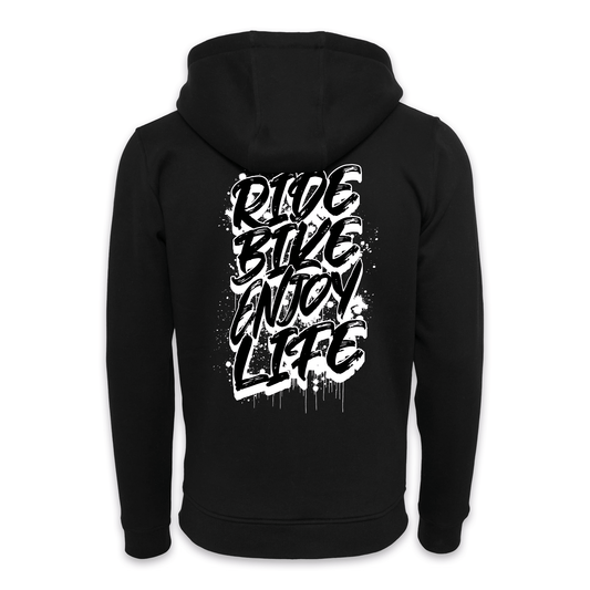 Ride Bike Enjoy Life Graffiti - Zipper