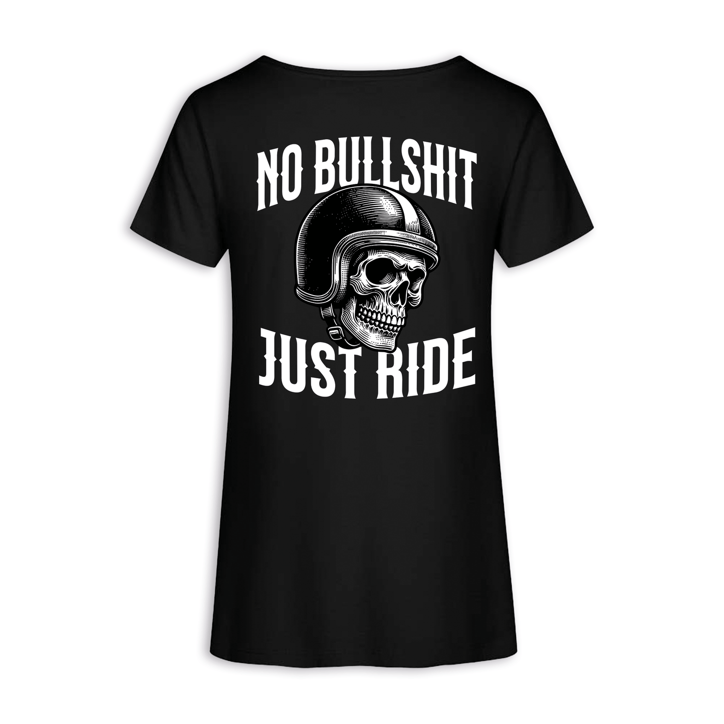 No Bullshit - Schwarz Frauen Shirt