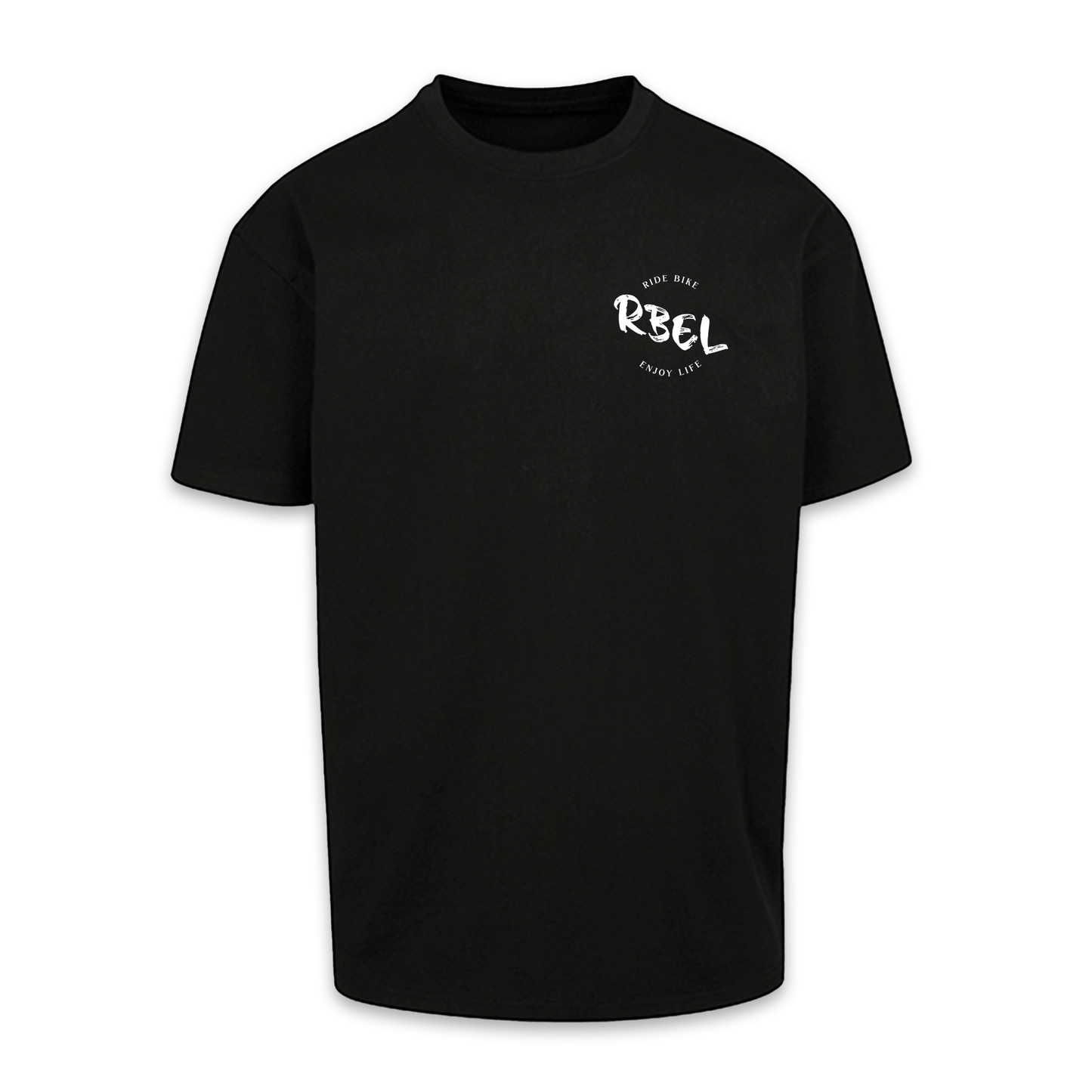 Ride Bike Enjoy Life - Schwarz Oversize Shirt