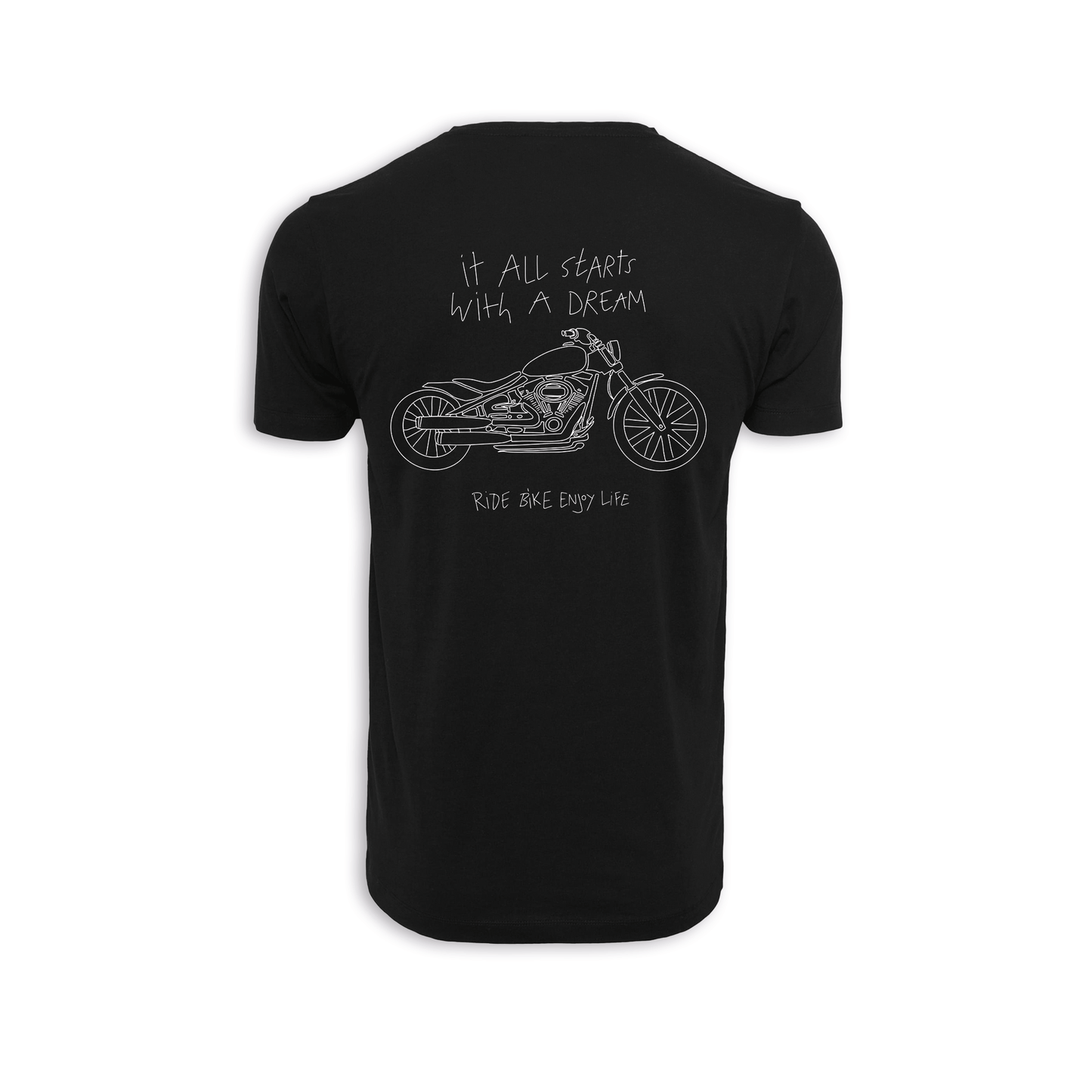It All Starts With A Dream - Schwarz Männer Shirt