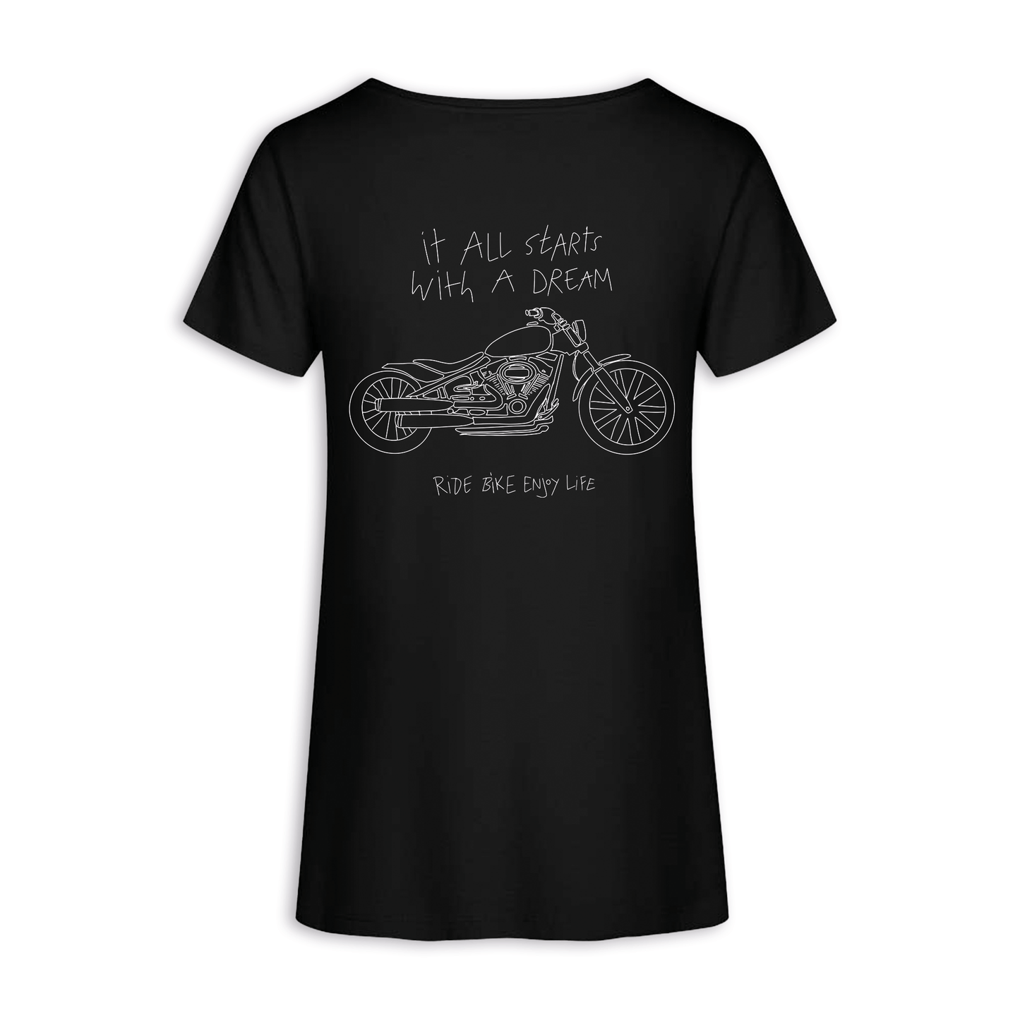 It All Starts With A Dream - Schwarz Frauen Shirt