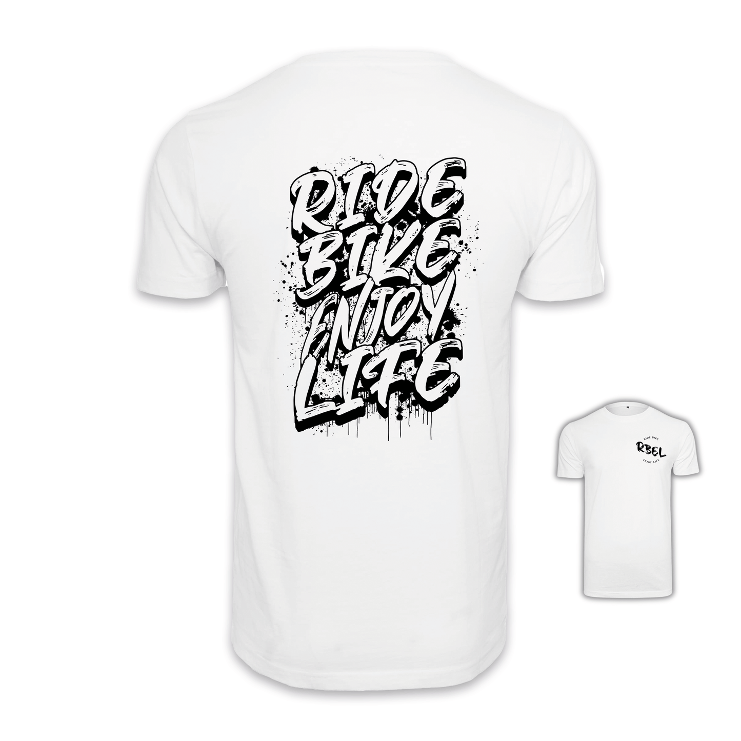 Ride Bike Enjoy Life - Weiß Männer Shirt