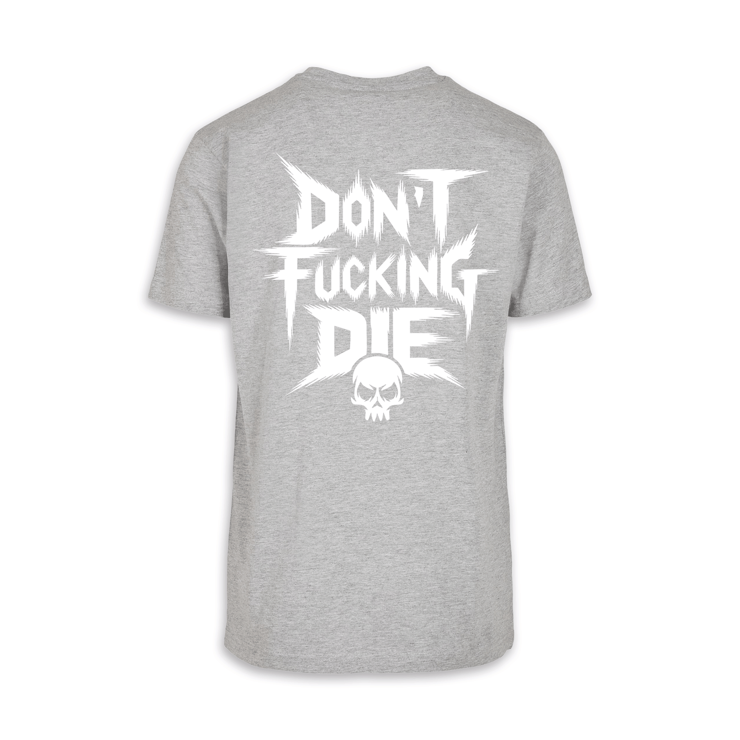 Don´t fucking die - Grau/Weiß Männer Shirt