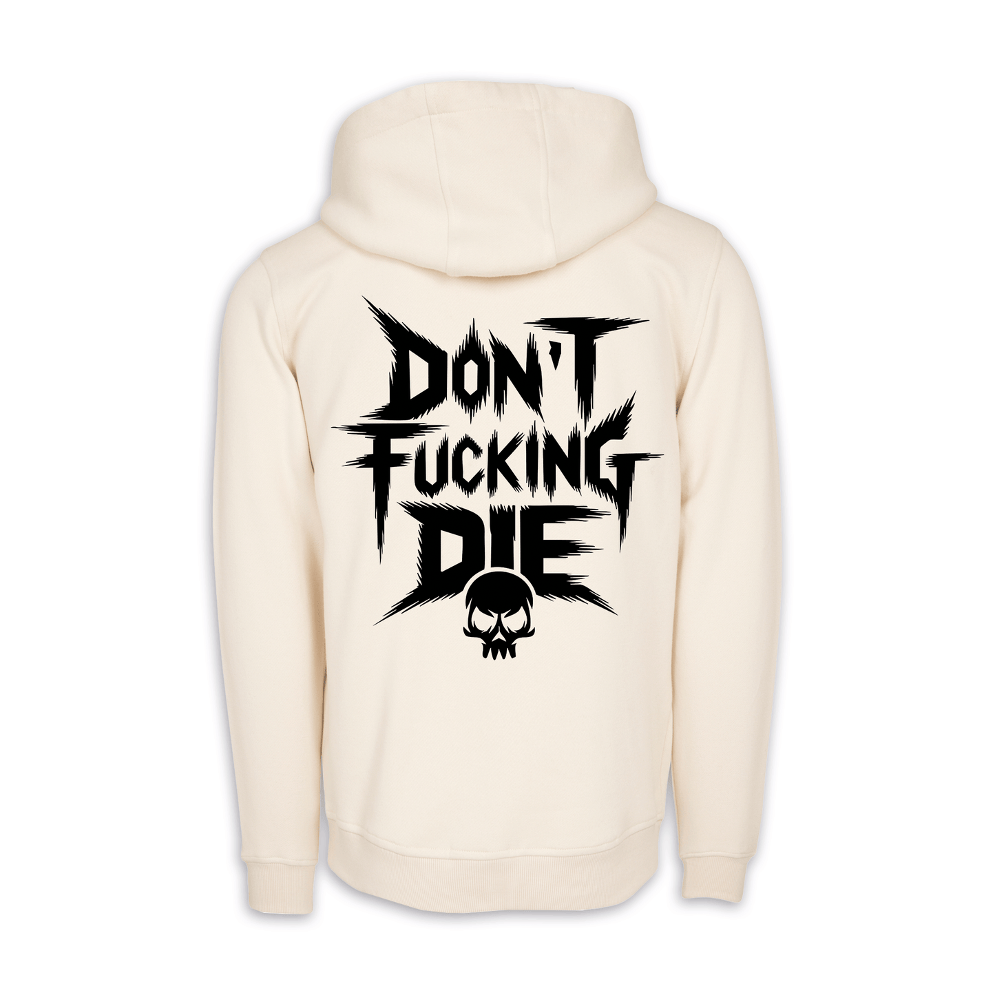 Don´t fucking die - Sand/Schwarz Regular Hoodie