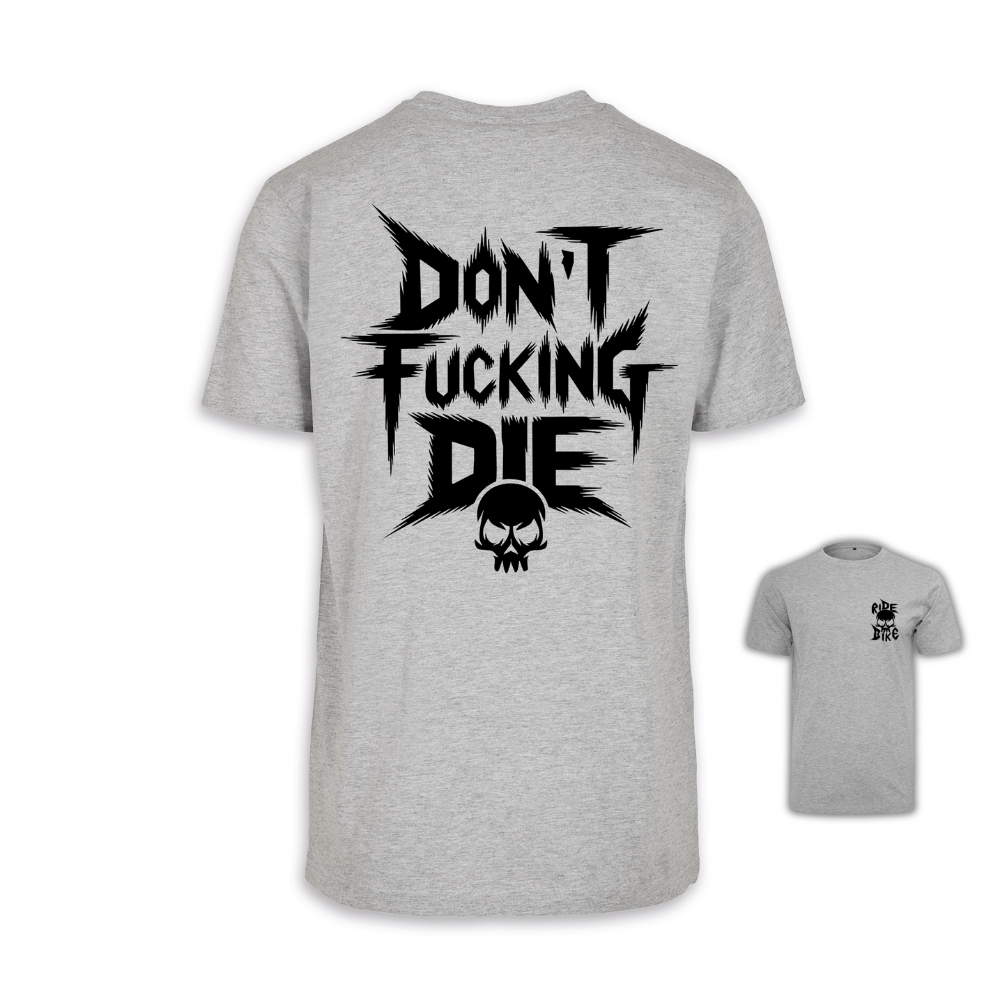 Don´t fucking die - Grau/Schwarz Männer Shirt