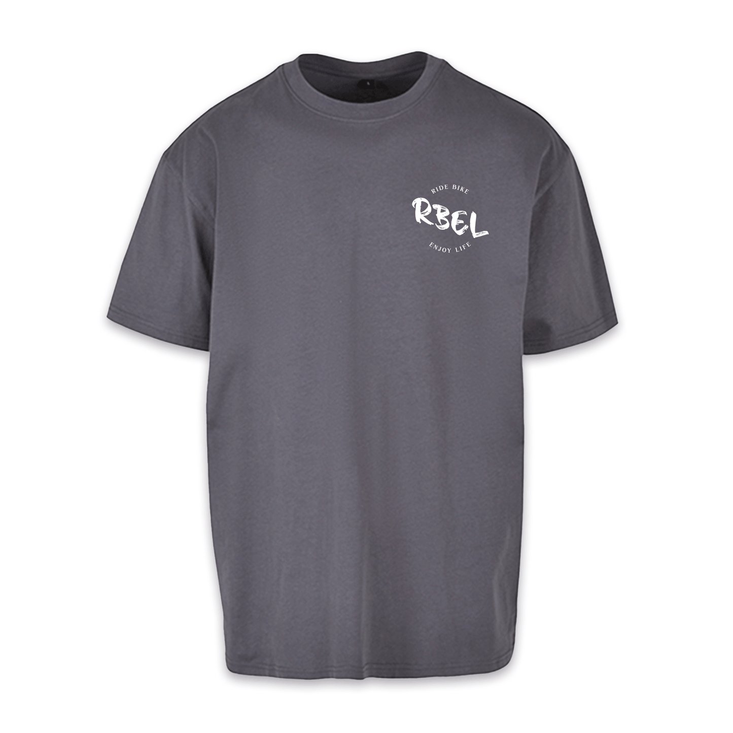 Ride Bike Enjoy Life - Dunkelgrau Oversize Shirt