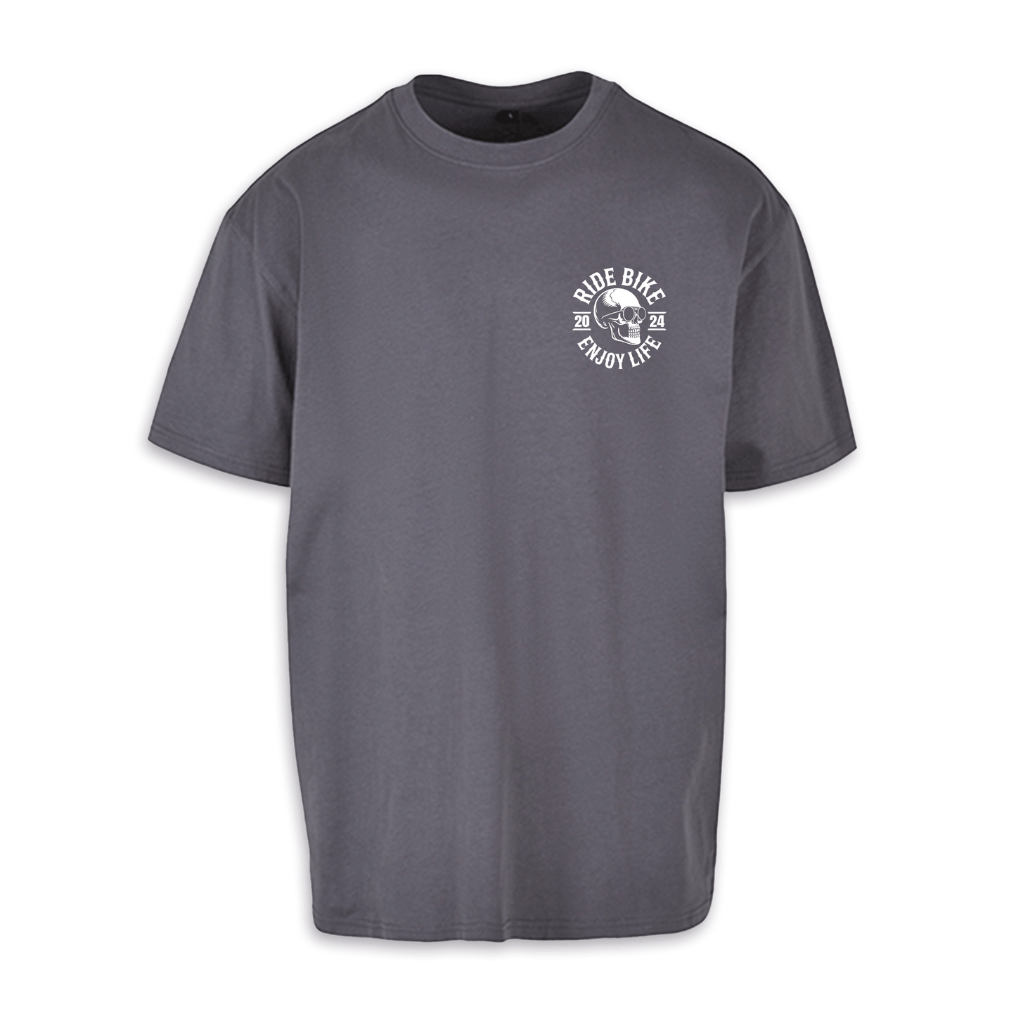 It‘s Fucking Time To Ride - Dunkelgrau Oversize Shirt