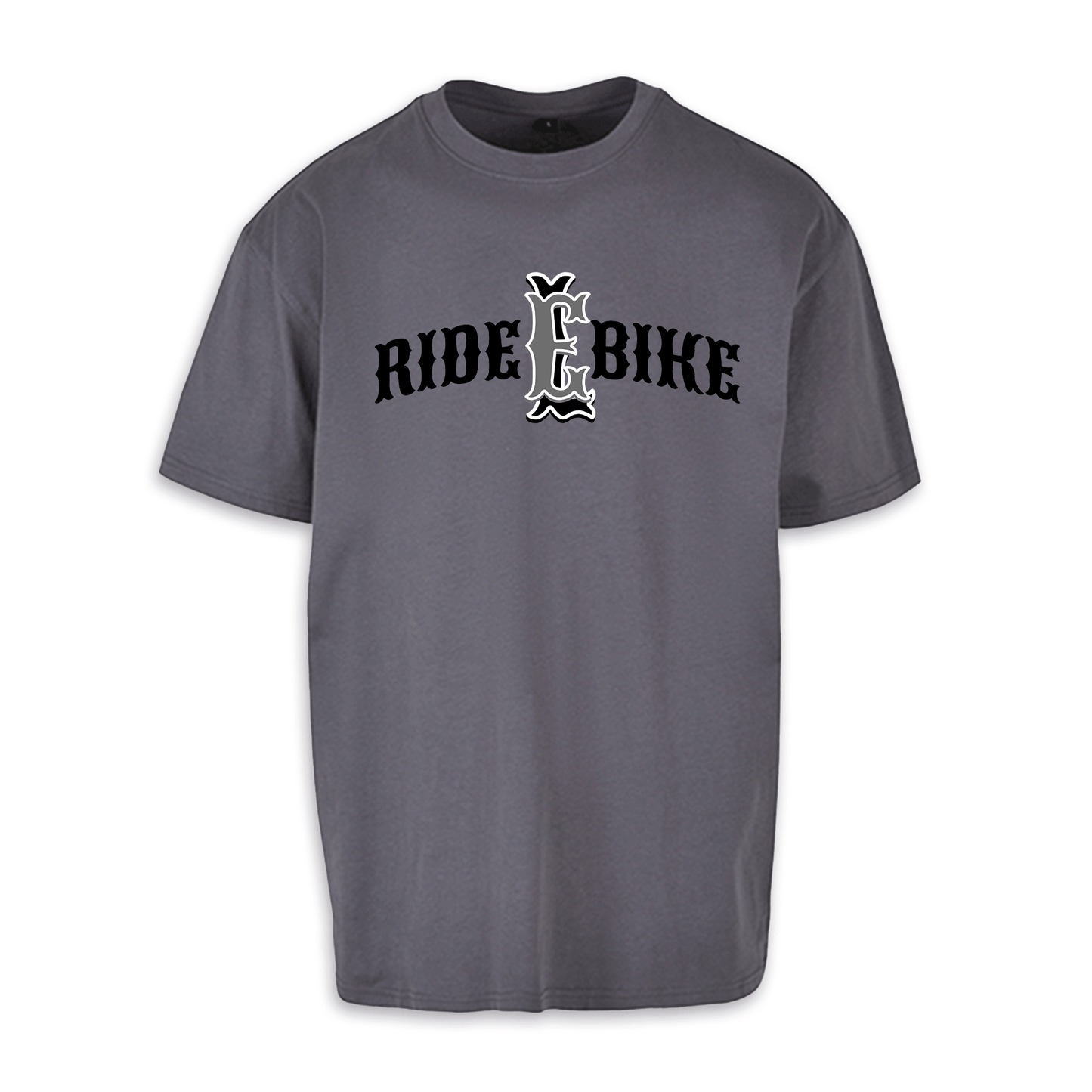 RIDE BIKE EL - Dunkelgrau/Schwarz Oversize Shirt