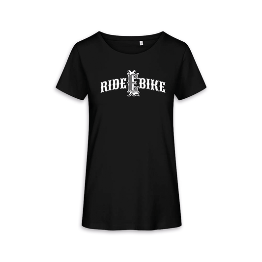 RIDE BIKE EL - Schwarz Frauen Shirt