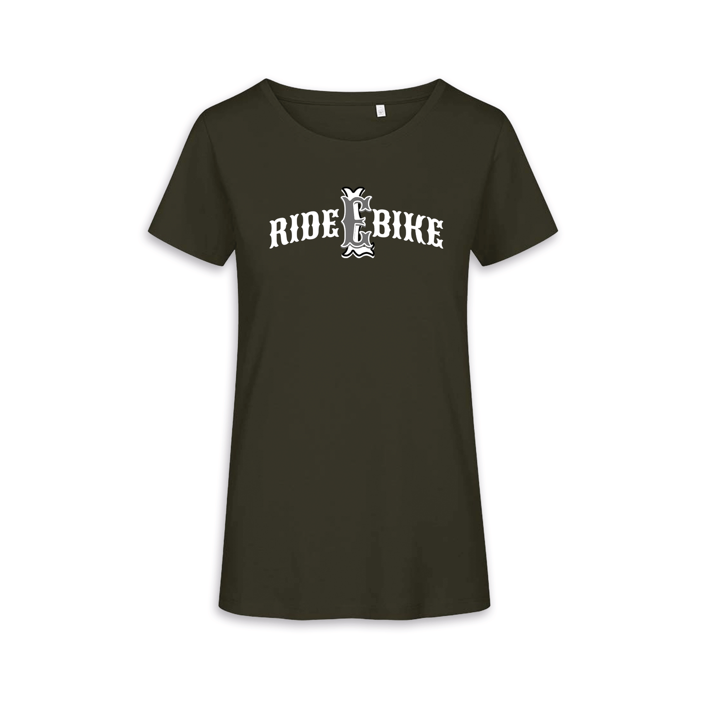 RIDE BIKE EL - Khaki/Weiß Frauen Shirt