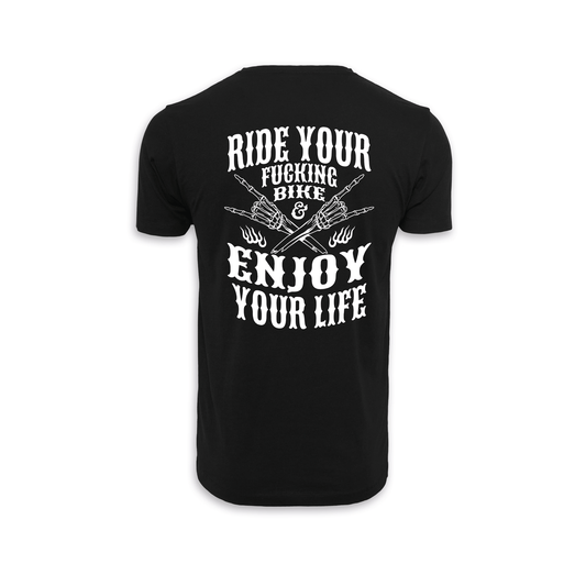Enjoy Your Life - Schwarz Männer Shirt