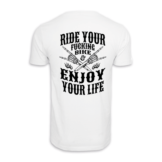 Enjoy Your Life - Weiß Männer Shirt