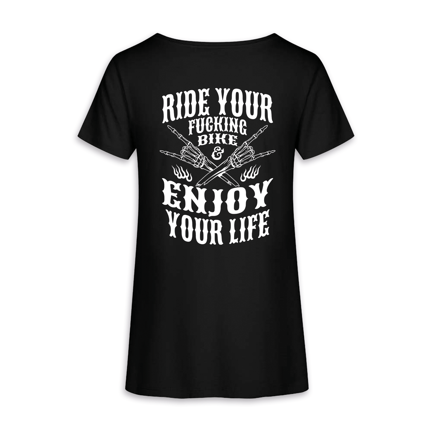 Enjoy Your Life - Schwarz Frauen Shirt