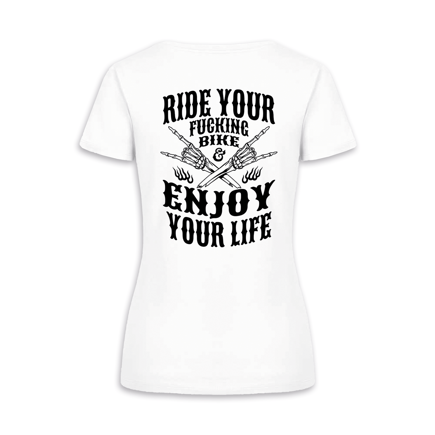 Enjoy Your Life - Weiß Frauen Shirt