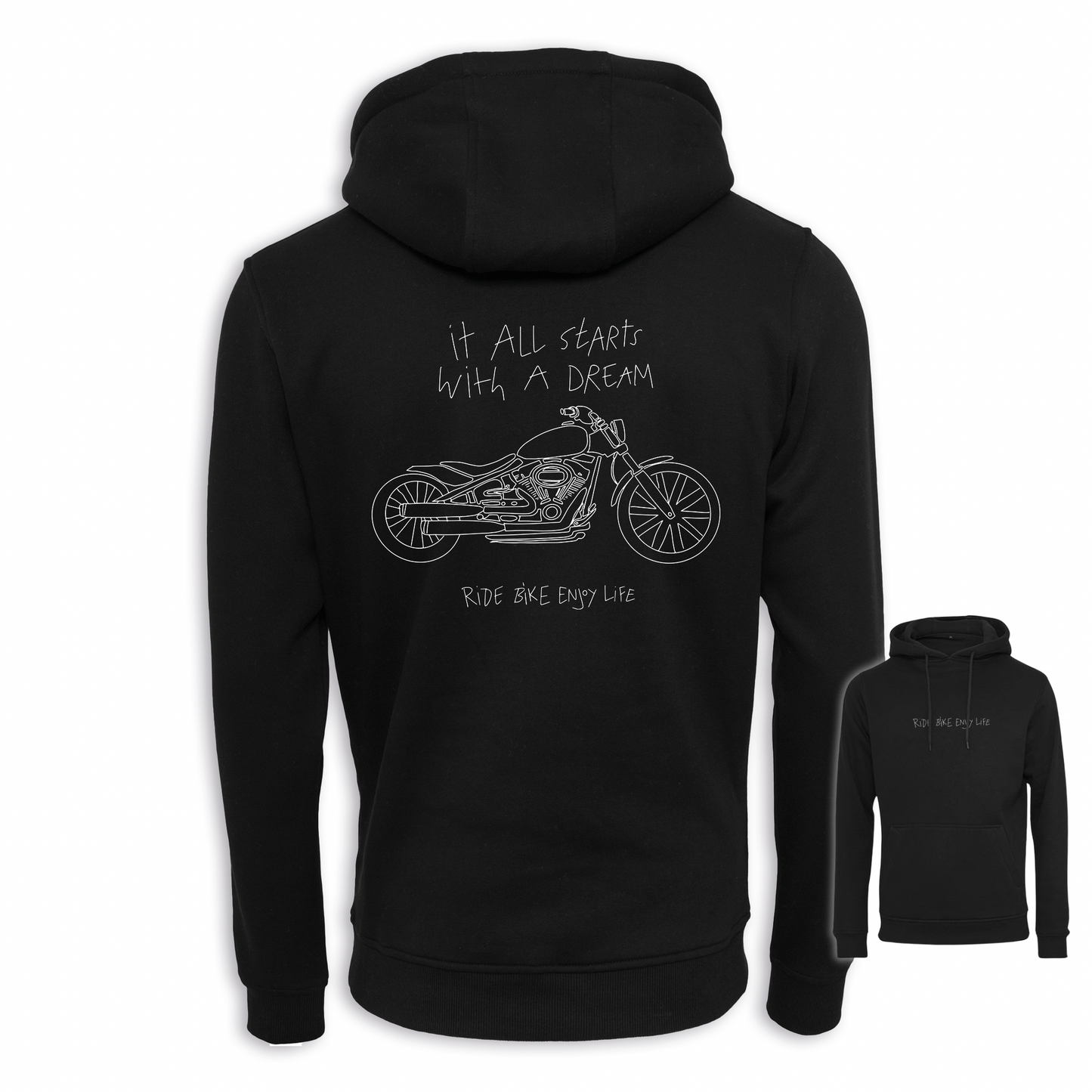 It All Starts With A Dream - Schwarz Regular Hoodie