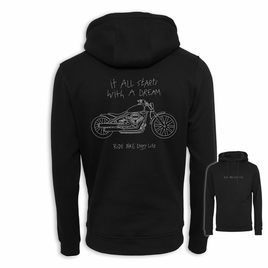It All Starts With A Dream - Schwarz Regular Hoodie
