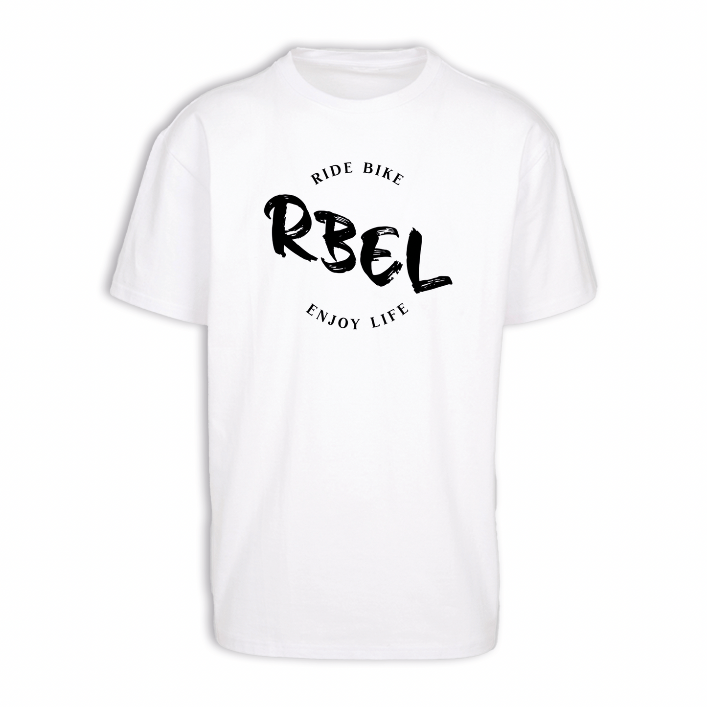 RBEL Logo - Weiß Oversize Shirt