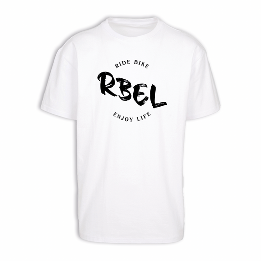 RBEL Logo - Weiß Oversize Shirt