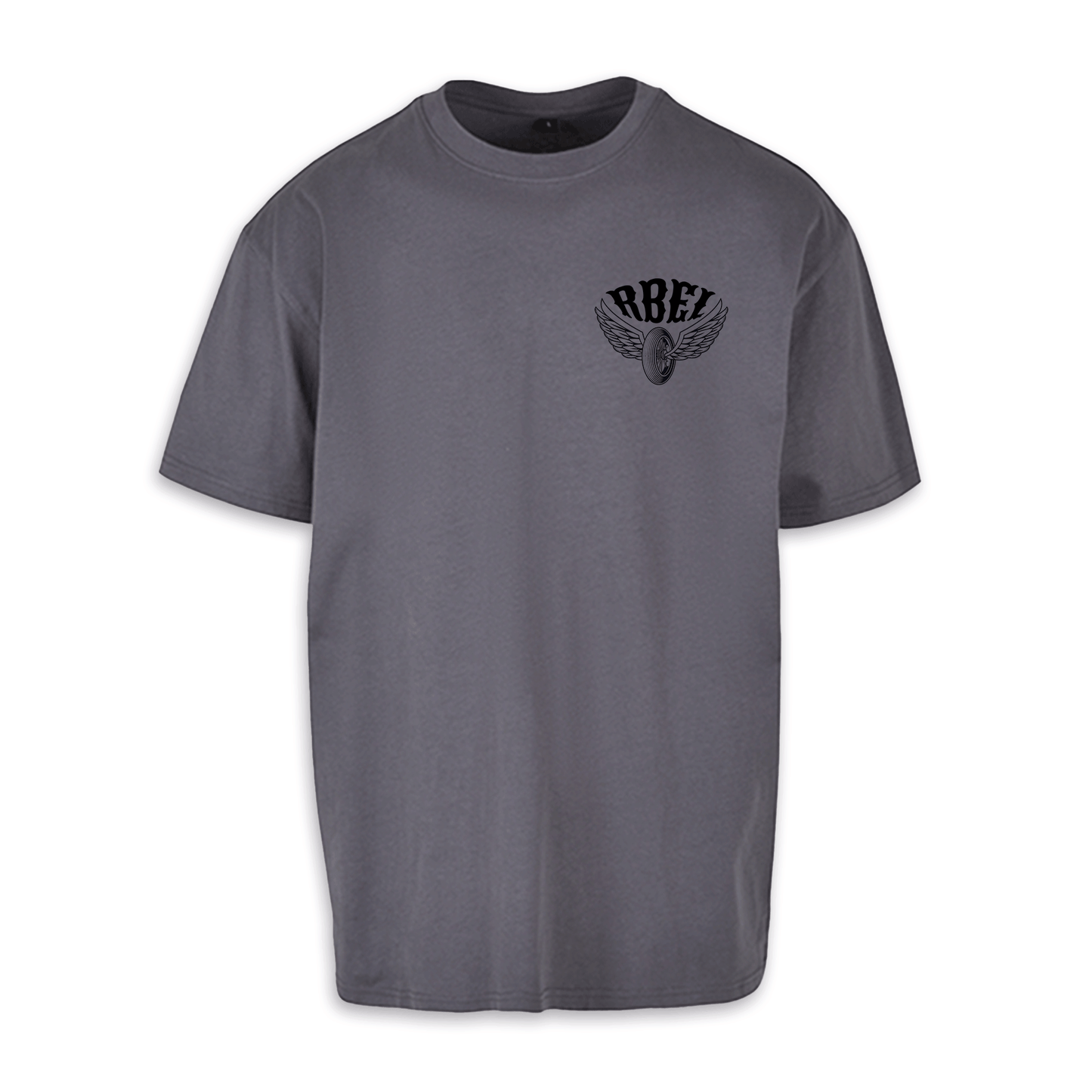 Wild & Free - Dunkelgrau/Schwarz Oversize Shirt