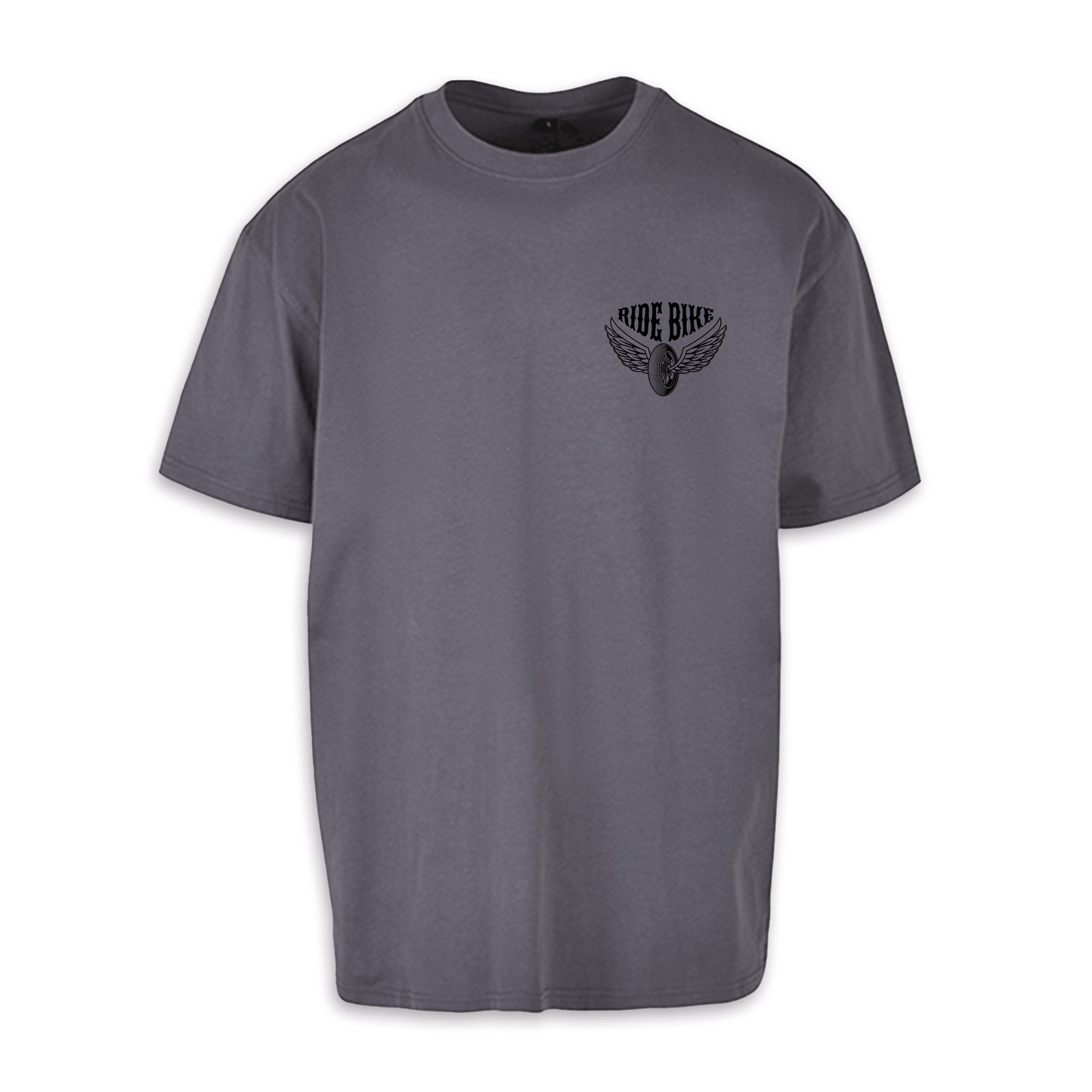 Wild & Free - Dunkelgrau/Schwarz Oversize Shirt