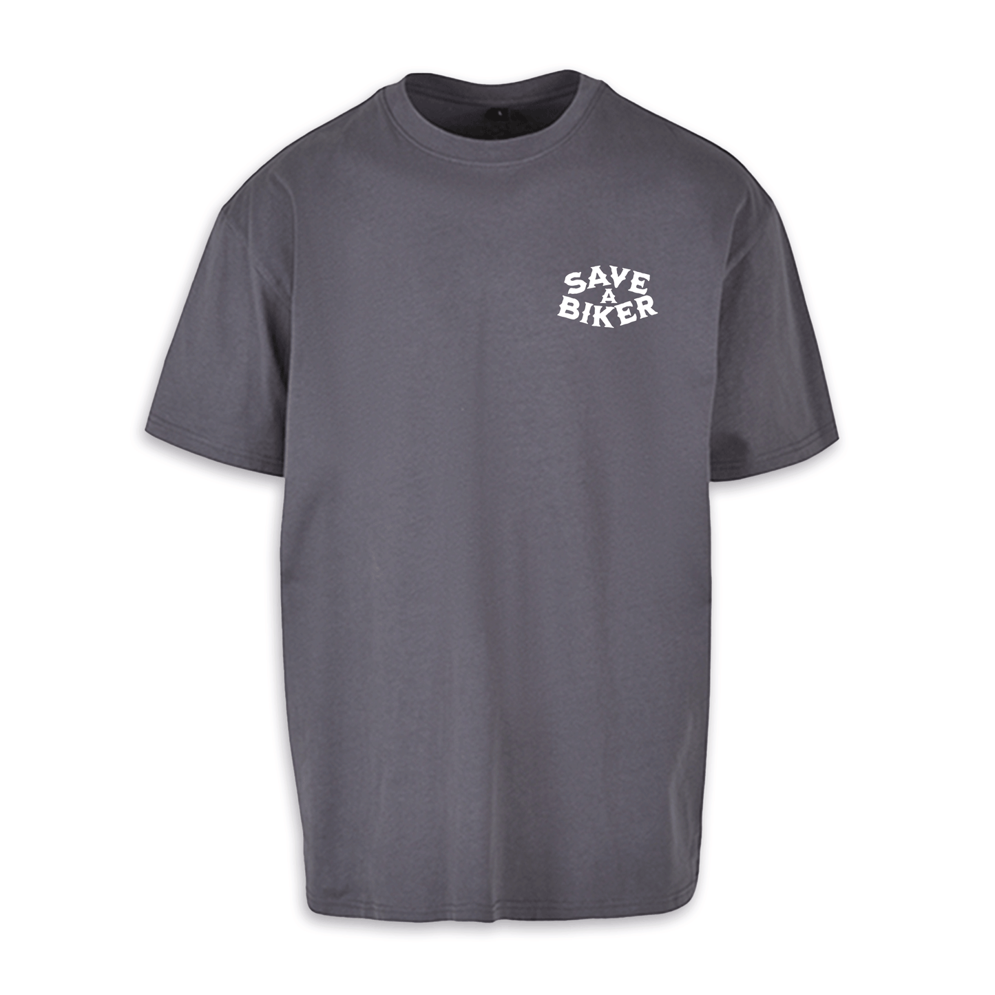 Save A Biker - Dunkelgrau Oversize Shirt
