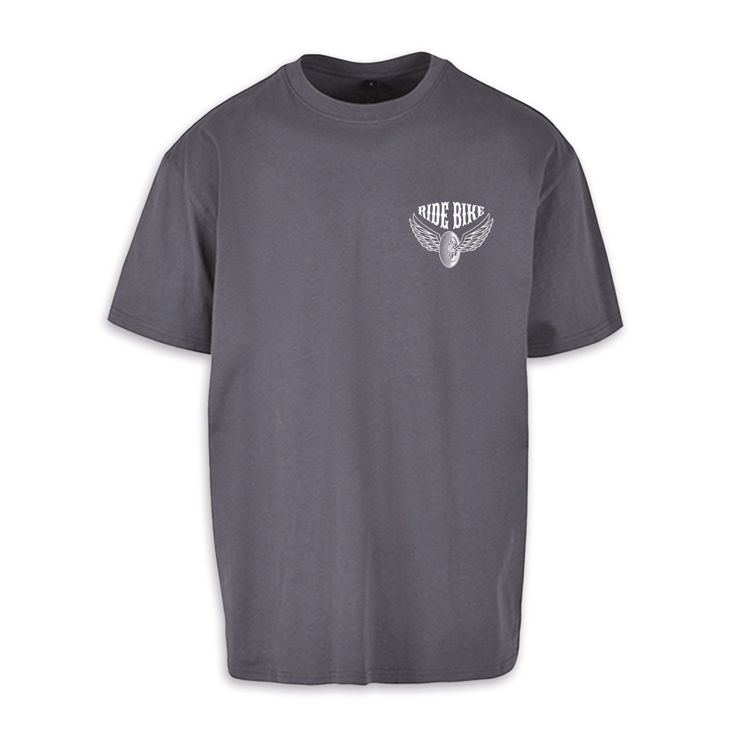 Wild & Free - Dunkelgrau/Weiß Oversize Shirt