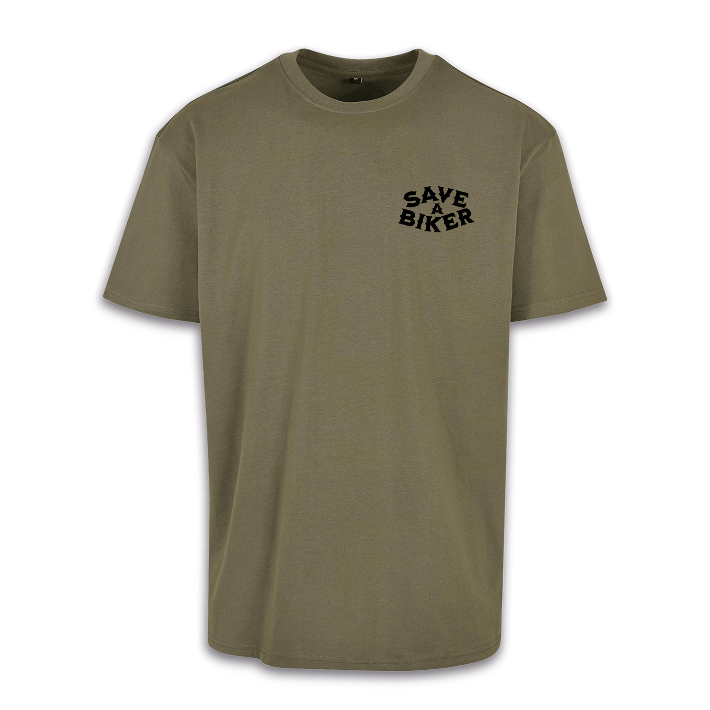 Save A Biker - Olive/Schwarz Oversize Shirt