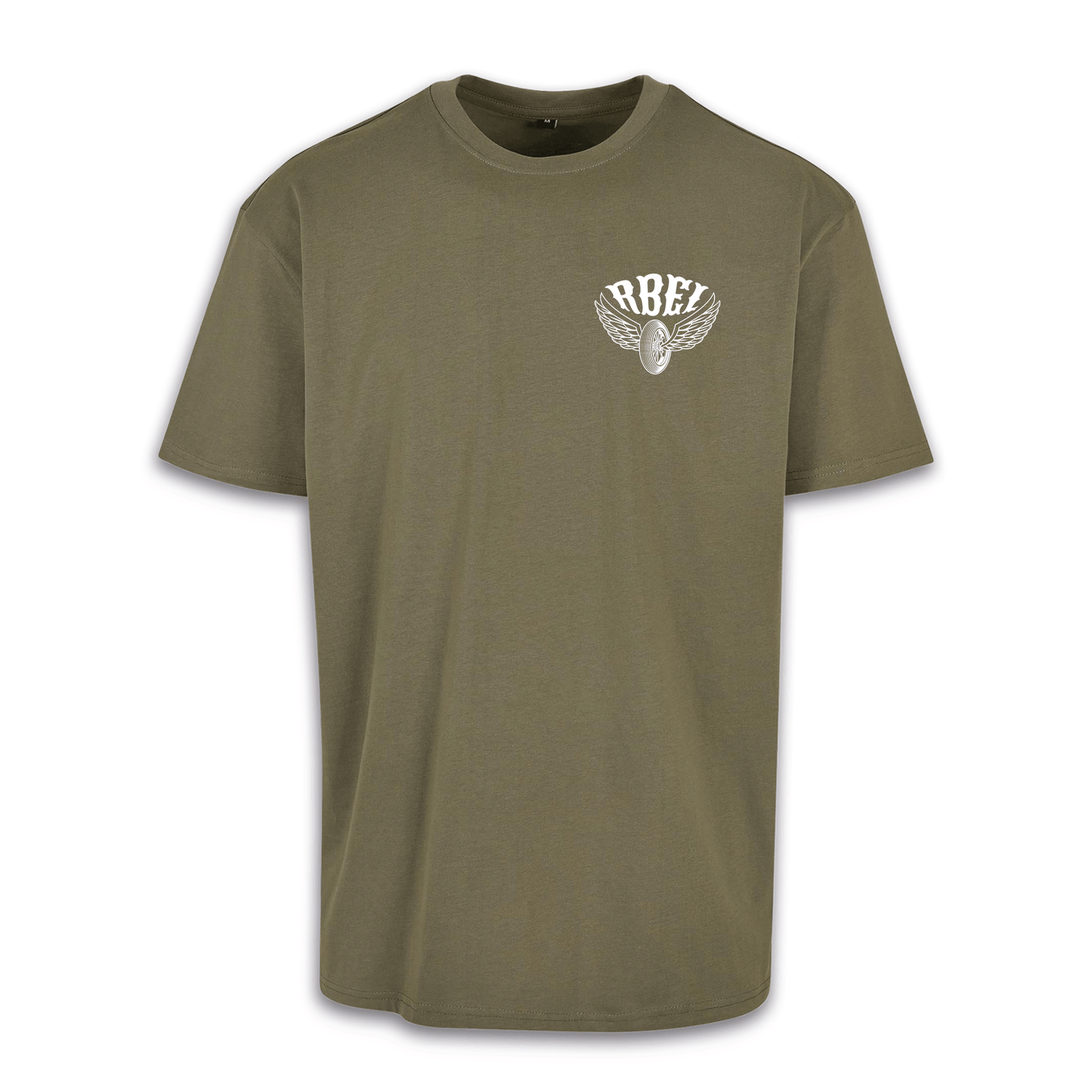 Wild & Free - Olive/Weiß Oversize Shirt