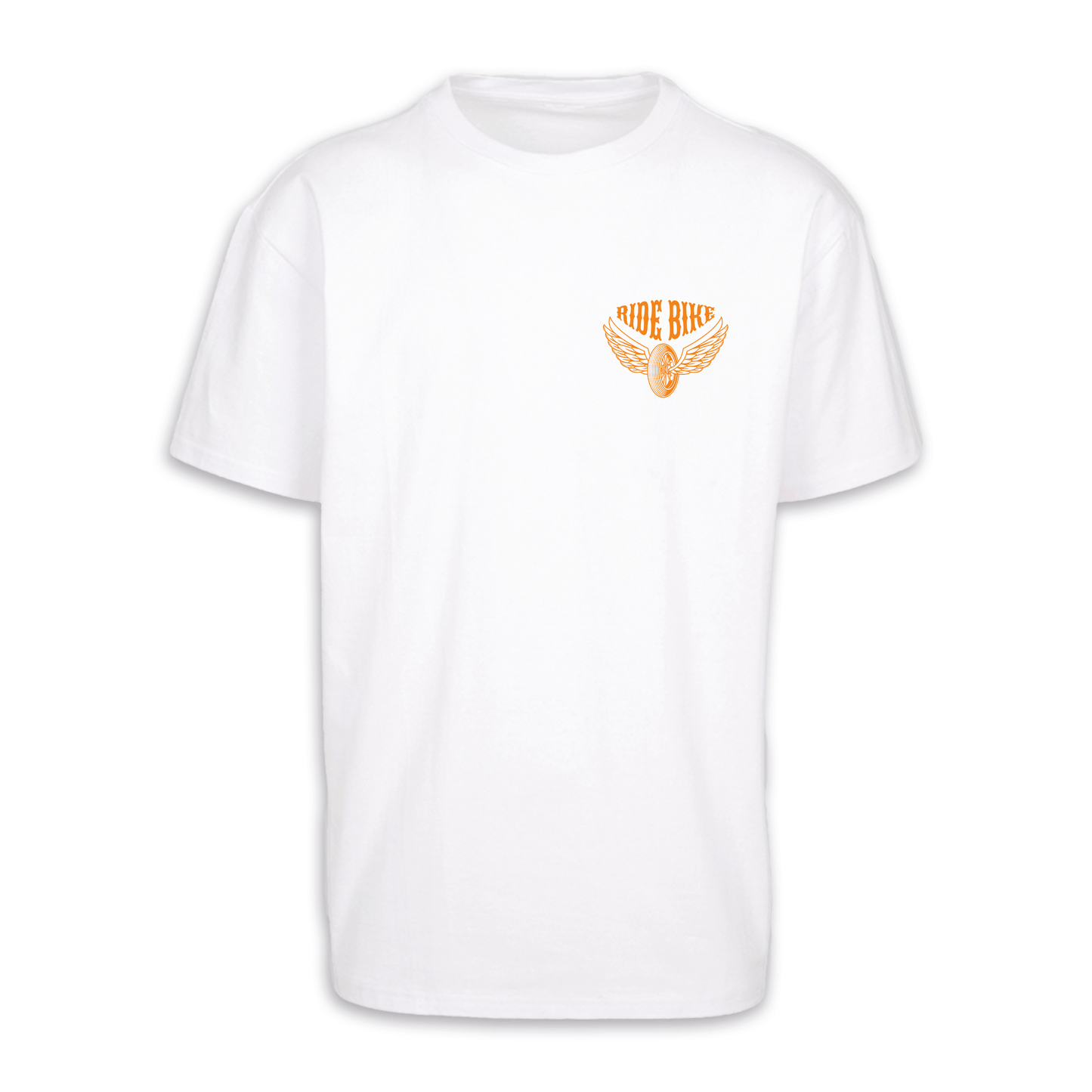 Wild & Free - Weiß/Orange Oversize Shirt