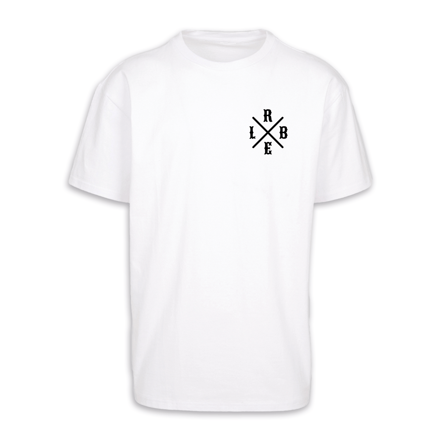 RBEL Kreuz - Weiß Oversize Shirt