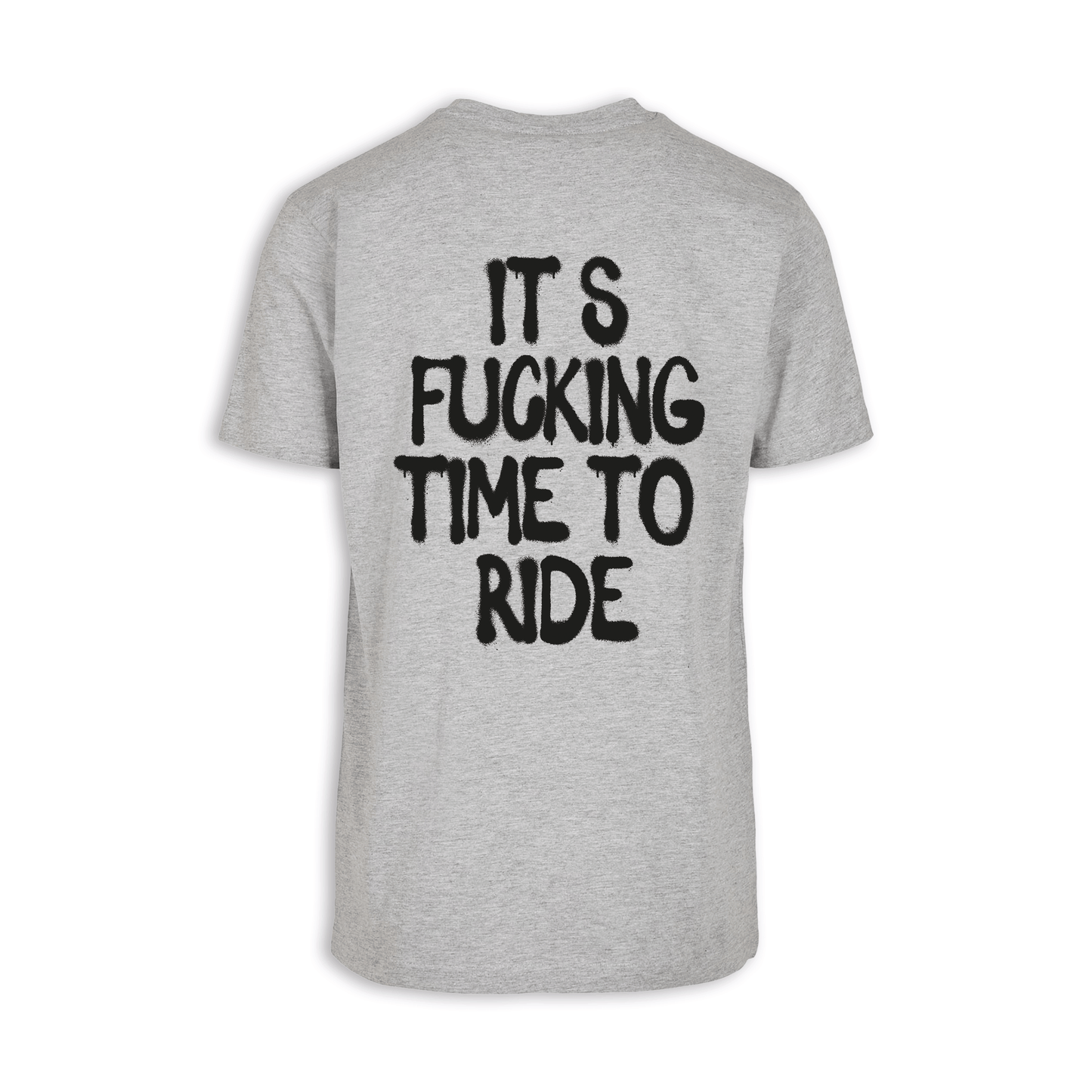 It‘s Fucking Time To Ride - Grau Männer Shirt