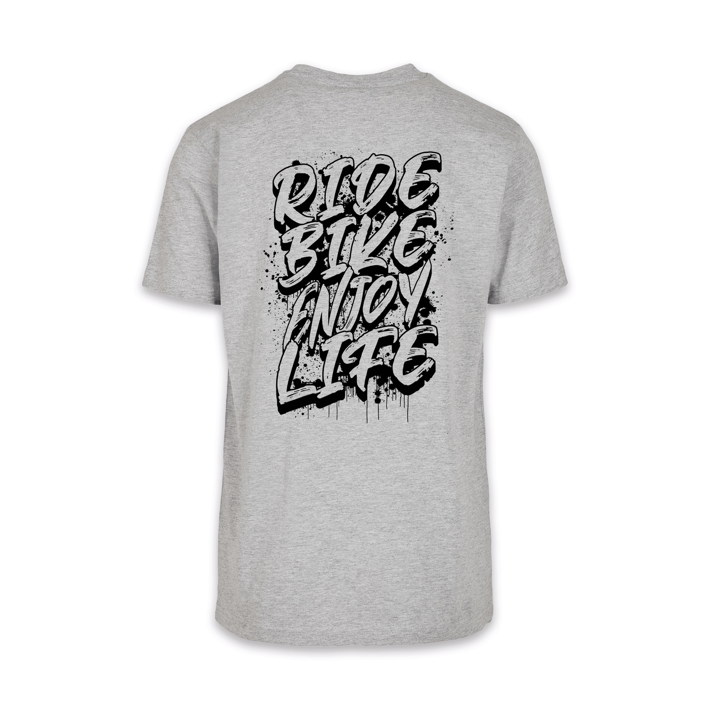 Ride Bike Enjoy Life Graffiti - Grau Männer Shirt