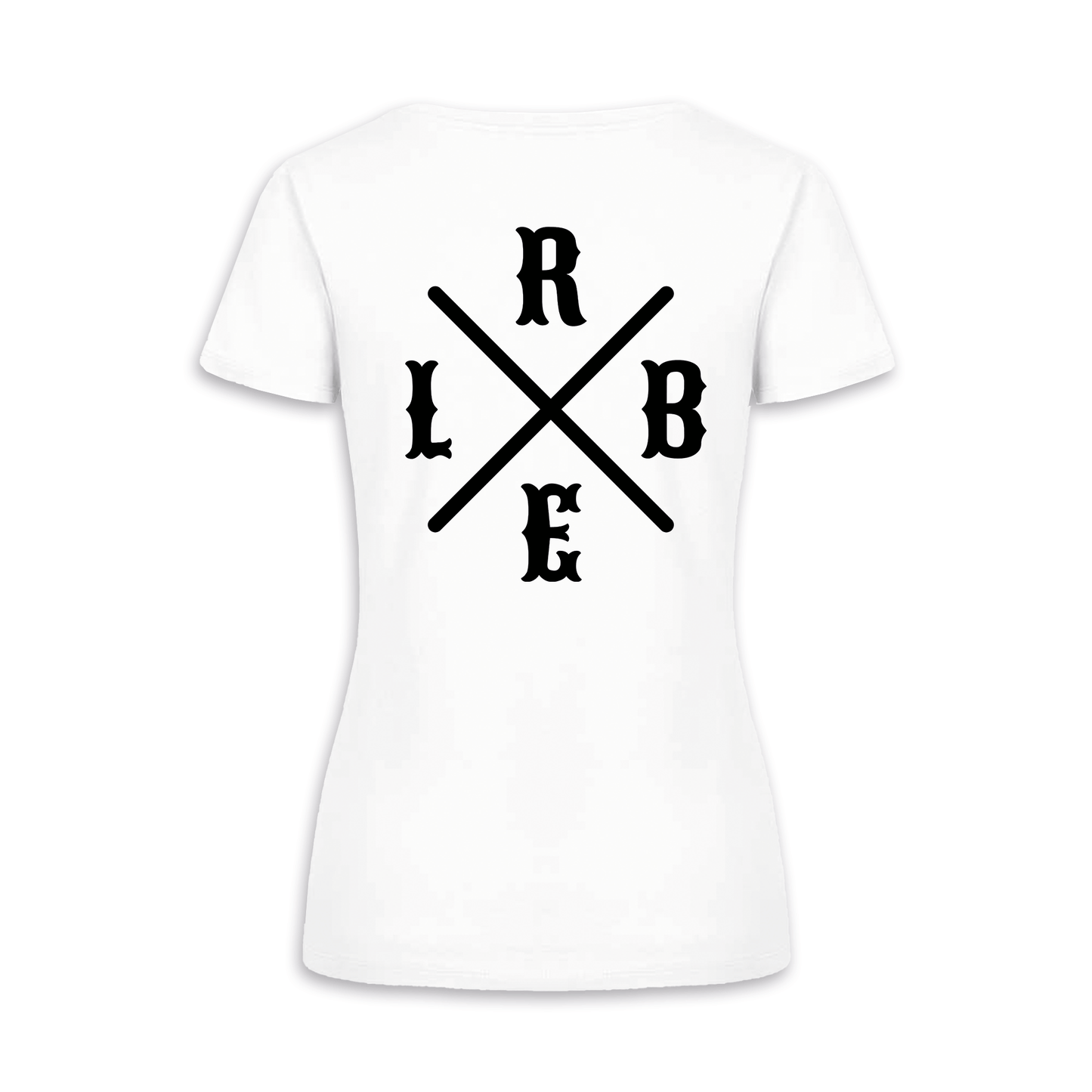 RIDE BIKE ENJOY LIFE Kreuz - Weiß Frauen Shirt