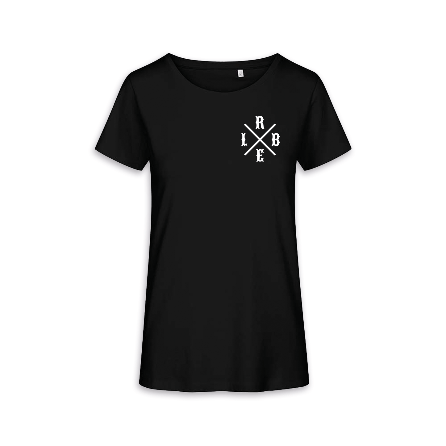 RIDE BIKE ENJOY LIFE Kreuz - Schwarz Frauen Shirt