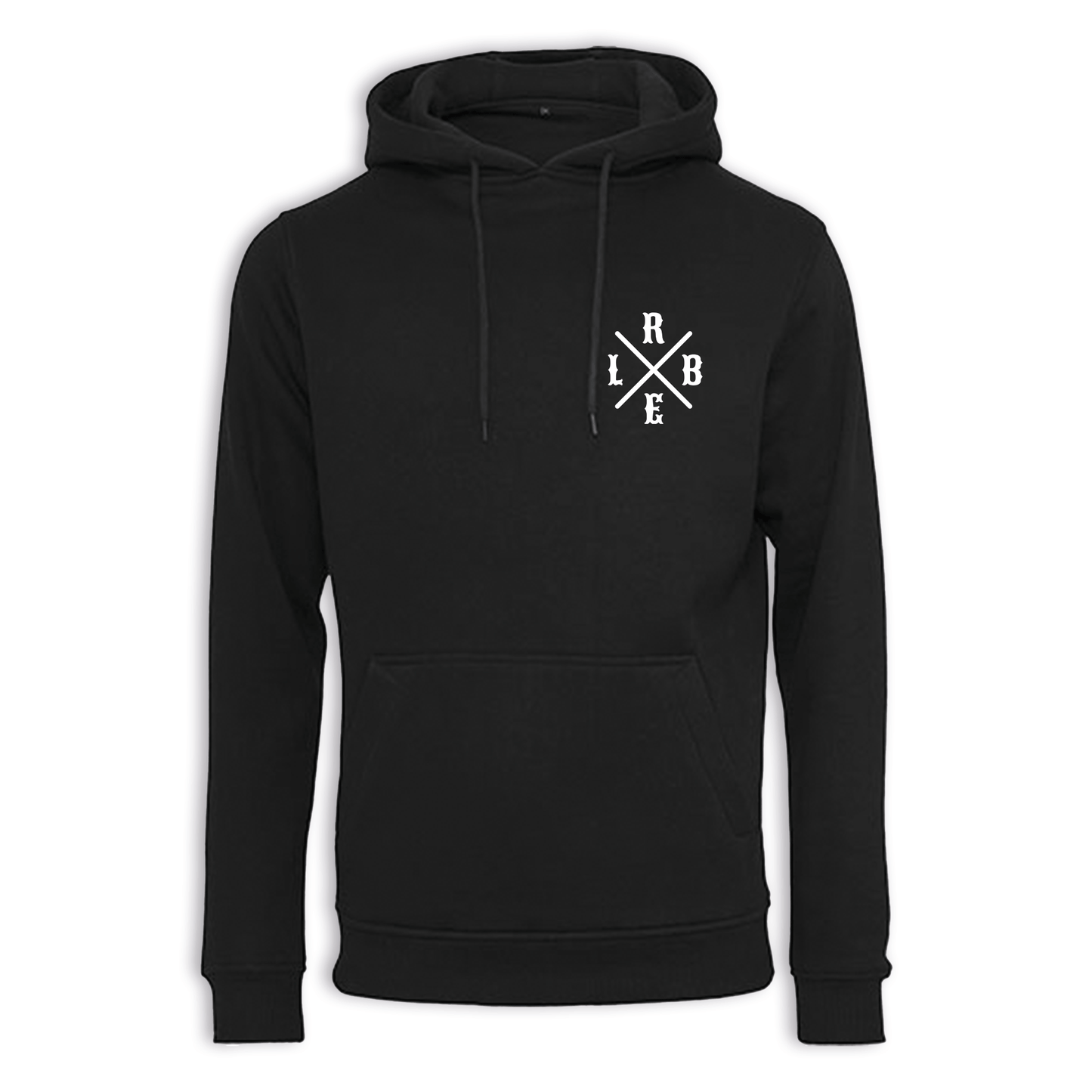 RIDE BIKE ENJOY LIFE Kreuz - Schwarz Regular Hoodie