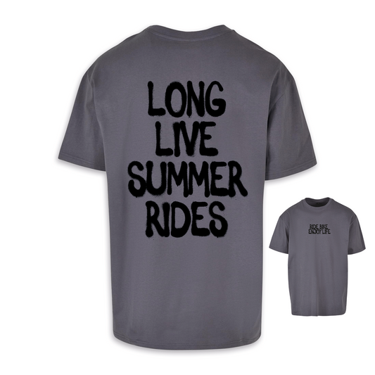 Long live summer rides - Dunkelgrau/schwarz Oversize Shirt