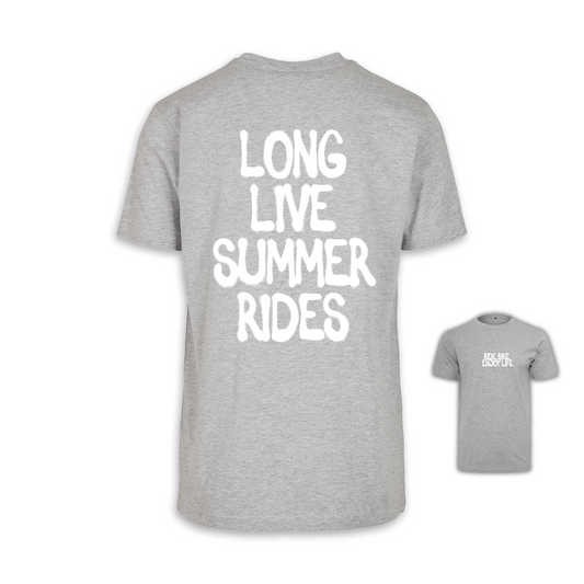 Long live summer rides - Grau/Weiß Männer Shirt