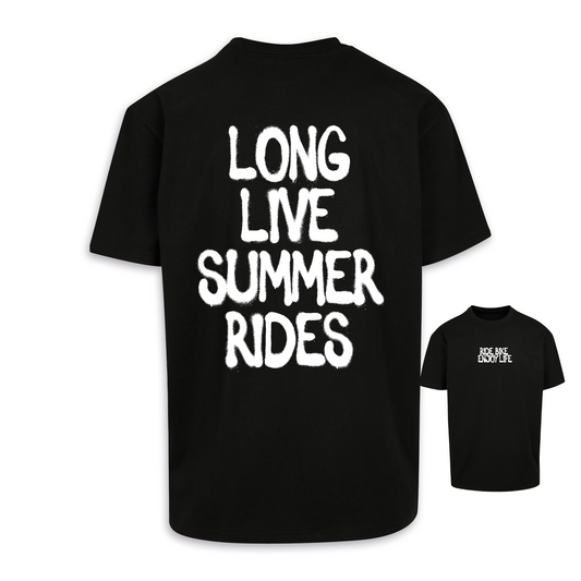 Long live summer rides - Schwarz Oversize Shirt