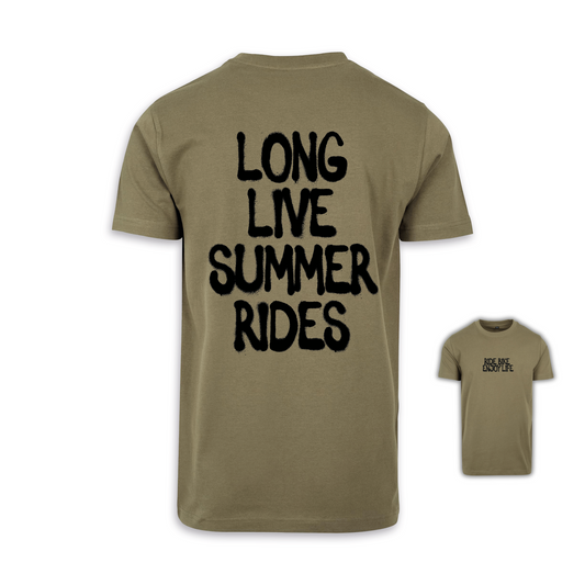 Long live summer rides - Olive/Schwarz Männer Shirt