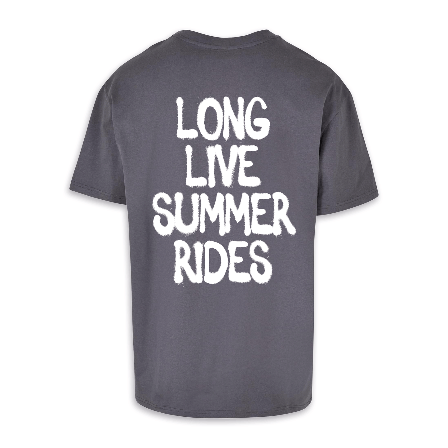 Long live summer rides - Dunkelgrau/weiß Oversize Shirt