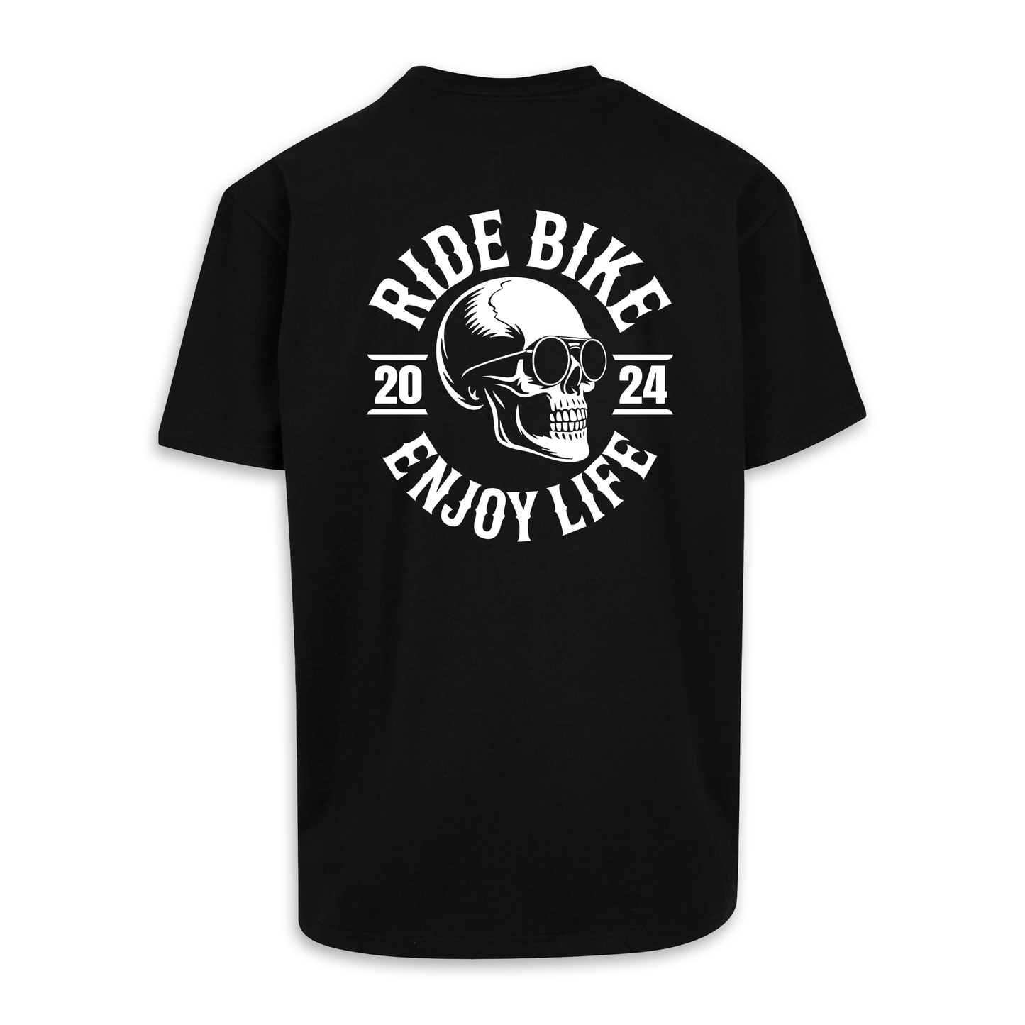 RIDE BIKE ENJOY LIFE - Schwarz Oversize Shirt