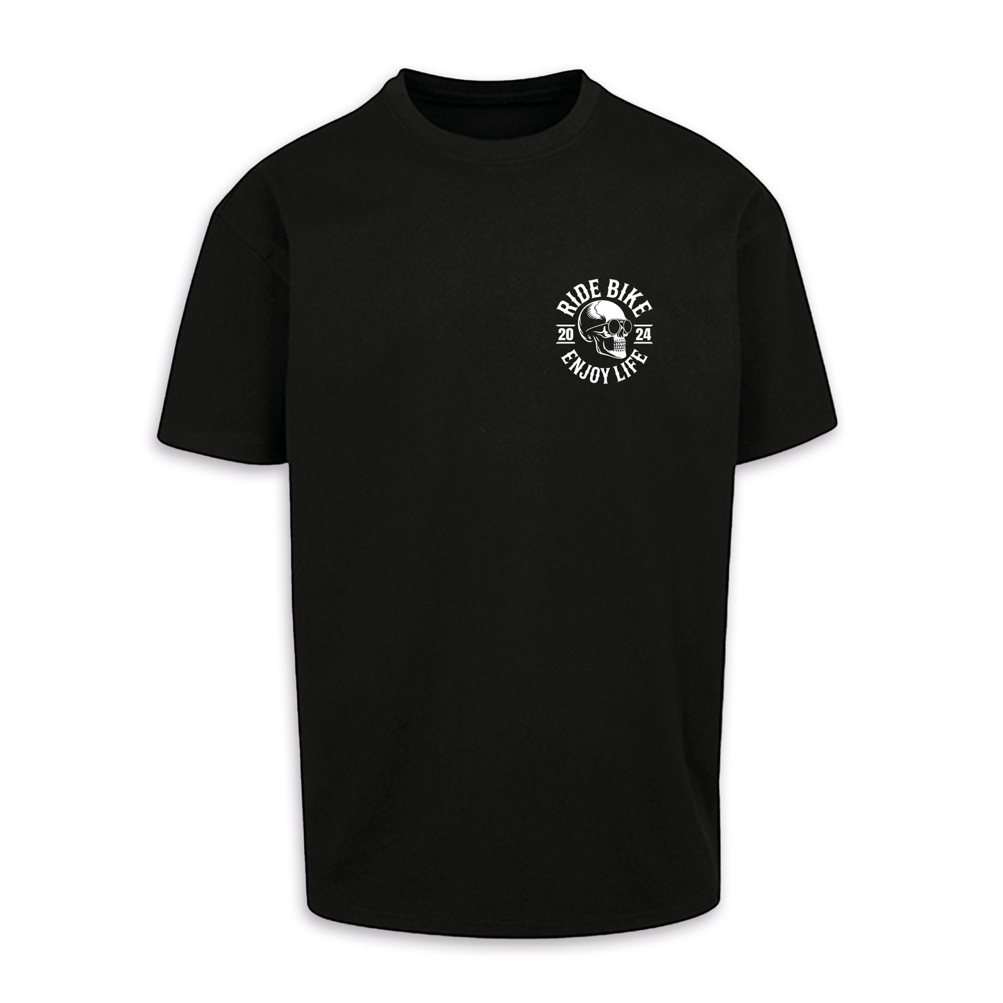 RIDE BIKE ENJOY LIFE - Schwarz Oversize Shirt