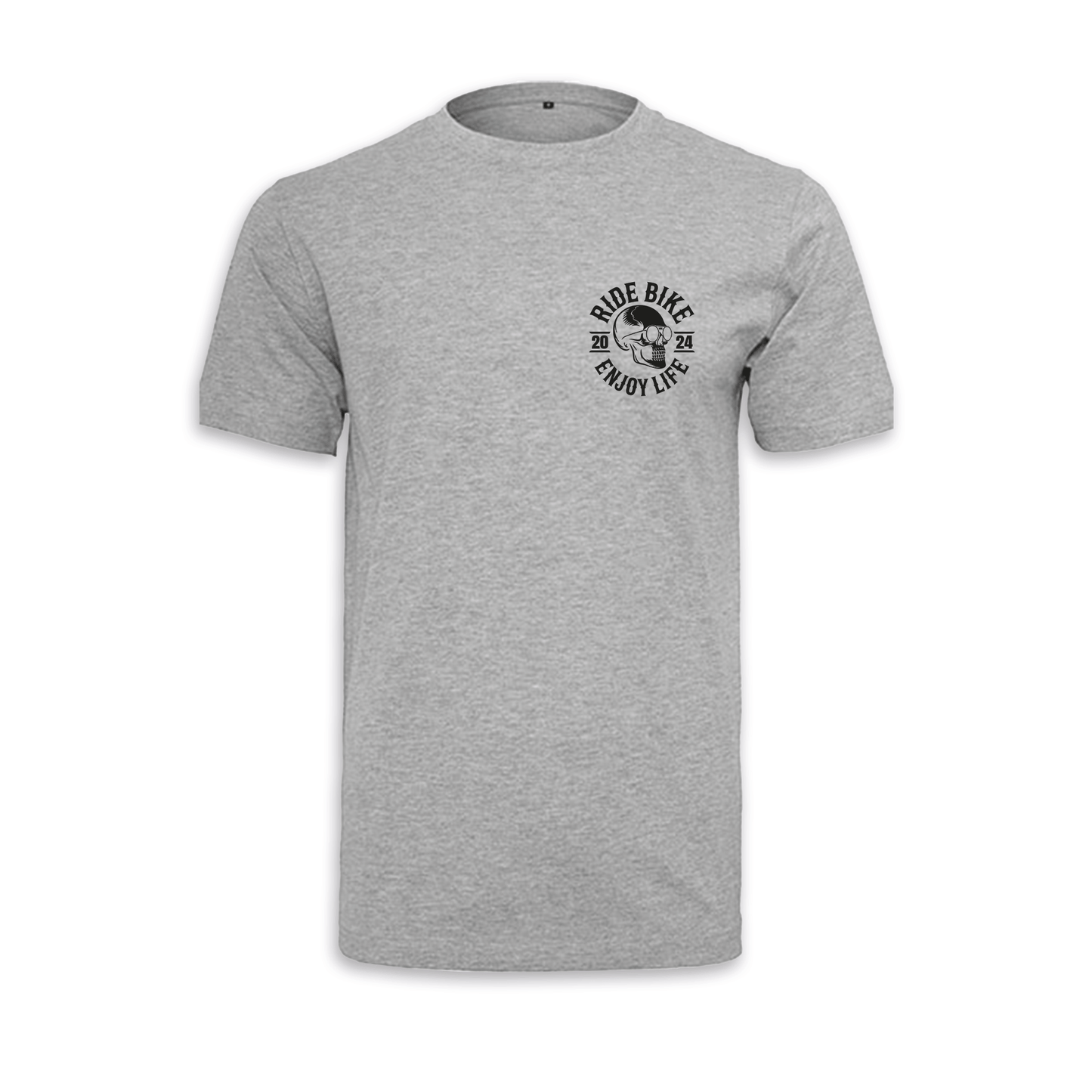 RIDE BIKE ENJOY LIFE - Grau/Schwarz Männer Shirt